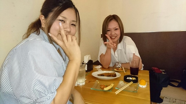 お友達と 女子2人